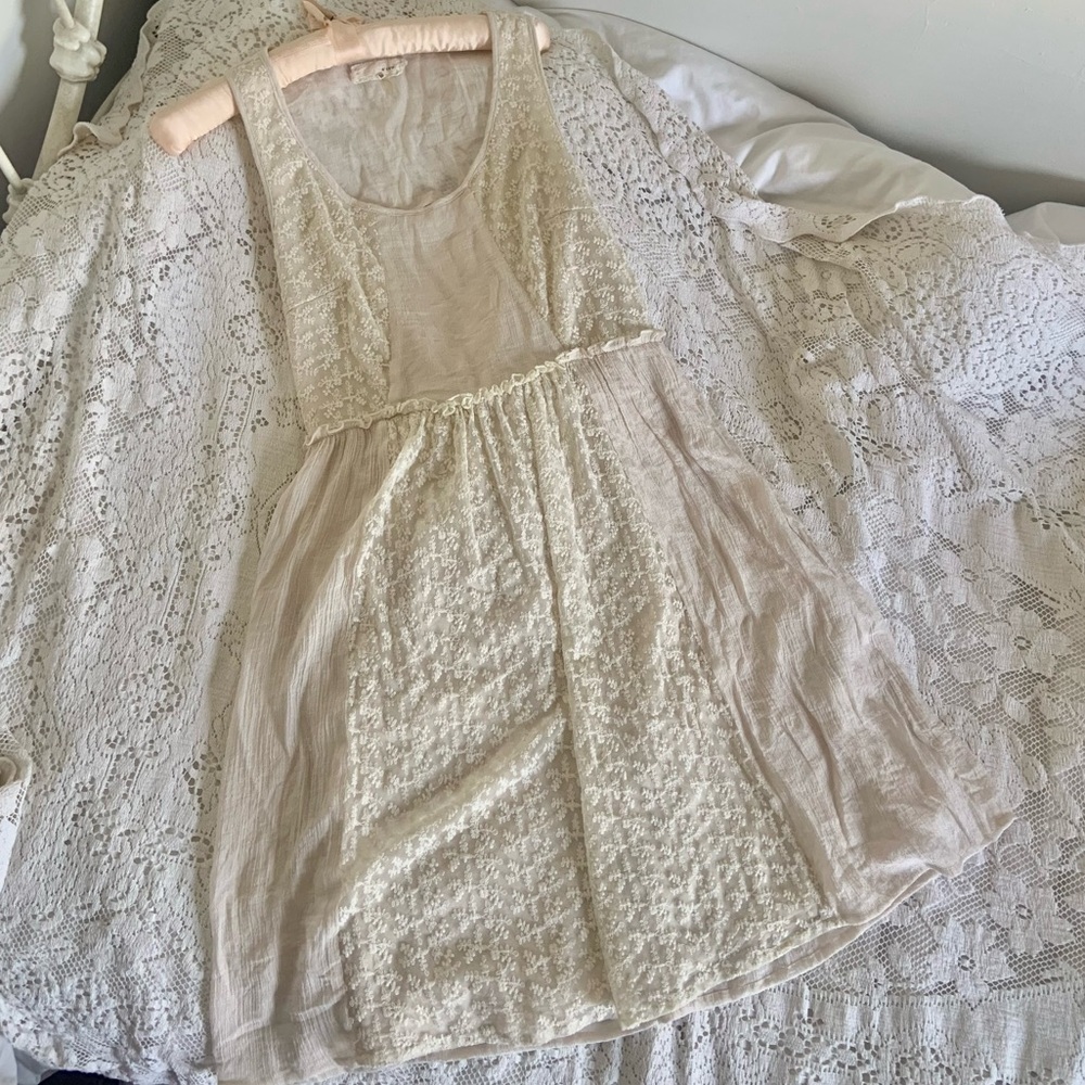 A'Reve floral lace babydoll dress